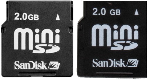 Real and Fake Mini SD cards